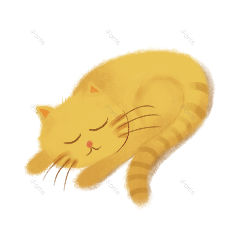 猫咪图片,手绘元素,PNG,免抠素材